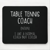 Tapis De Souris Table Tennis Coach Définition Fun Ping Pong Humour (Devant)