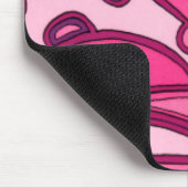 Tapis De Souris Tableau Abstrait à panneau rose (Coin)