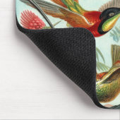 Tapis De Souris tableau classique de la faune des oiseaux colibris (Coin)