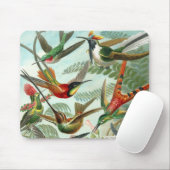 Tapis De Souris tableau classique de la faune des oiseaux colibris (Avec souris)