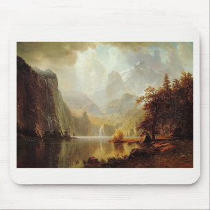 Tapis De Souris Tableau d'Albert Bierstadt, Dans les montagnes 186