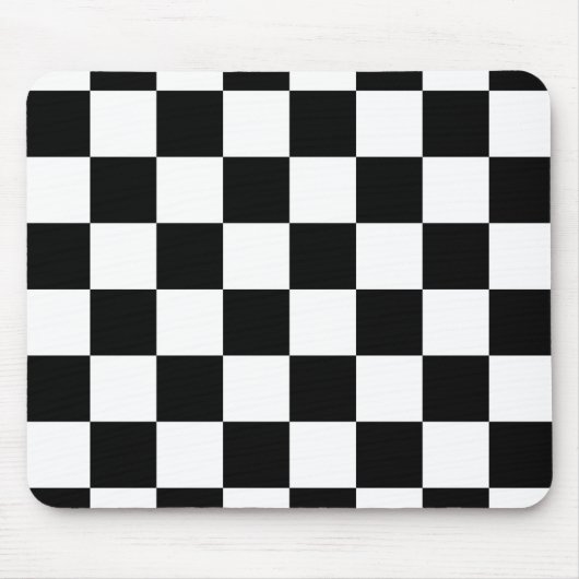 Tapis De Souris Tableau de bord noir et blanc (Devant)