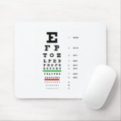 Tapis De Souris tableau de vision de Snellen pour l'opthalmologue (Avec souris)