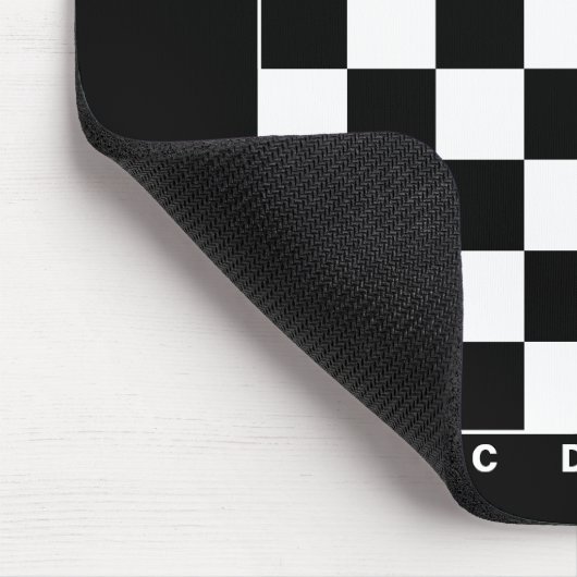 Tapis De Souris Tableau d'échecs personnalisé avec chiffres et let (Coin)