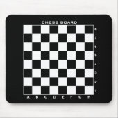 Tapis De Souris Tableau d'échecs personnalisé avec chiffres et let (Devant)