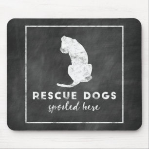 Tapis De Souris Tableau vintage ici corrompu par chiens de