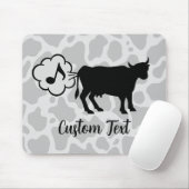 Tapis De Souris Tablette de souris à l'icône de méthane de vache (Avec souris)