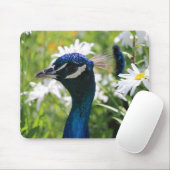 Tapis De Souris Tablette de souris Peacock et Daisy (Avec souris)