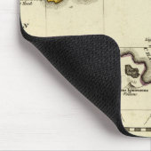 Tapis De Souris Tabularum géographiquement, spécimen World Map (Coin)