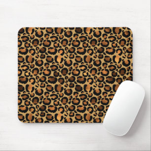 Tapis De Souris Taches élégantes de léopard brun animal sauvage gl