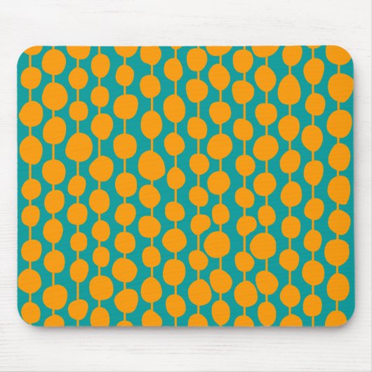 Tapis De Souris Taches et lignes oranges (Devant)