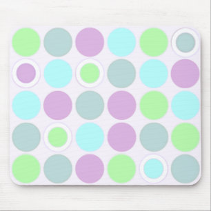 Tapis De Souris Taches fraîches de vert bleu et de pourpre de KRW