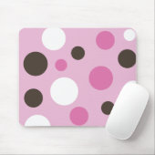 Tapis De Souris Taches Mousepad rose (Avec souris)