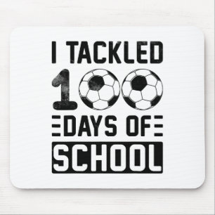 Tapis De Souris Tacklé 100 Jours De Football De Soccer Scolaire