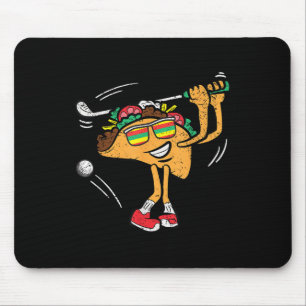 Tapis De Souris Taco Golf Player Cinco De Mayo Mexicain Golfer Foo
