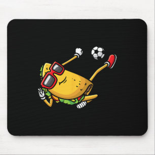 Tapis De Souris Taco Jouer Soccer Mexicain Cinco De Mayo Enfants H