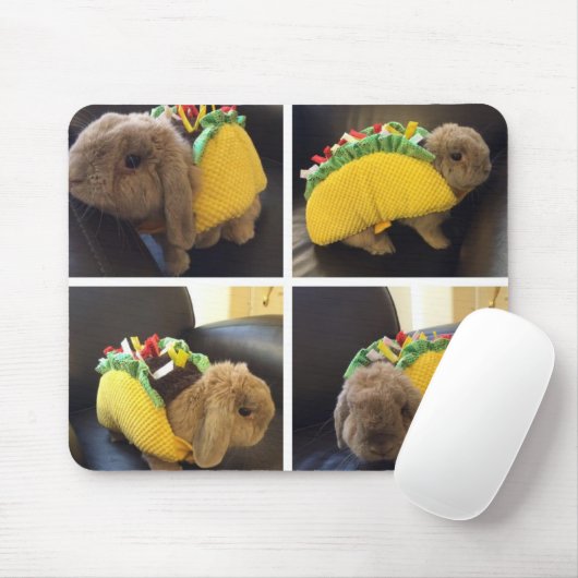 Tapis De Souris Taco Mousepad de lapin (Avec souris)