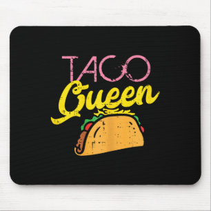 Tapis De Souris Taco Queen Funny Cinco De Mayo Nourriture Mexicain
