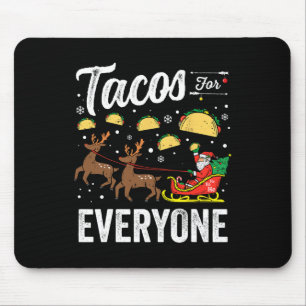 Tapis De Souris Tacos Pour Tous Noël Taco Drôle Noël Père Noël
