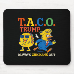 Tapis De Souris Tacos Trump Abandonne Toujours l'Amérique Vintage