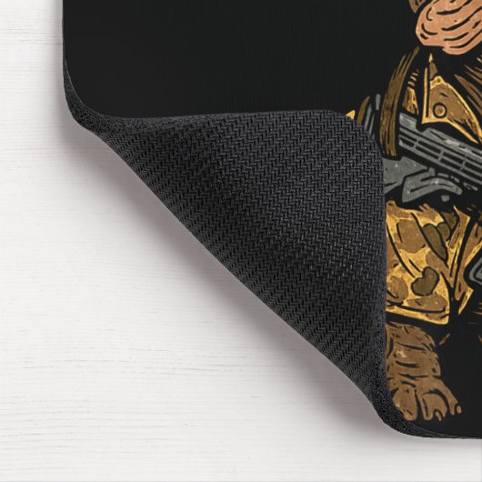 Tapis De Souris Tactical Frenchie Funny Dog Bulldog With Nvg Meme (Coin)