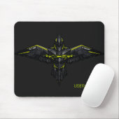Tapis de souris Tactical RAVEN_CORE Gamer - Vert a (Avec souris)