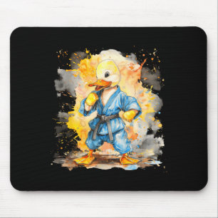 Tapis De Souris Taekwondo Canard Mma Aquarelle Arts Martiaux Judo