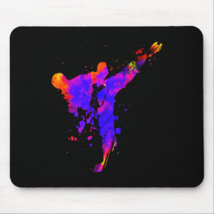 Tapis De Souris Taekwondo Jiu Jitsu Paint Splatters Kids Jujitsu J
