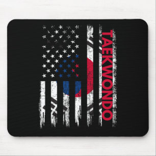 Tapis De Souris Taekwondo Karate Arts martiaux entraînement Drapea