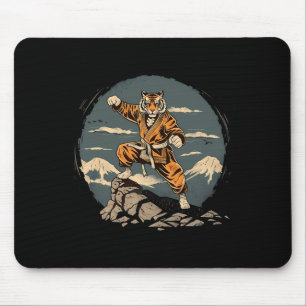 Tapis De Souris Taekwondo Tigre Mont Fuji Jiu-jitsu Kickboxing Ti