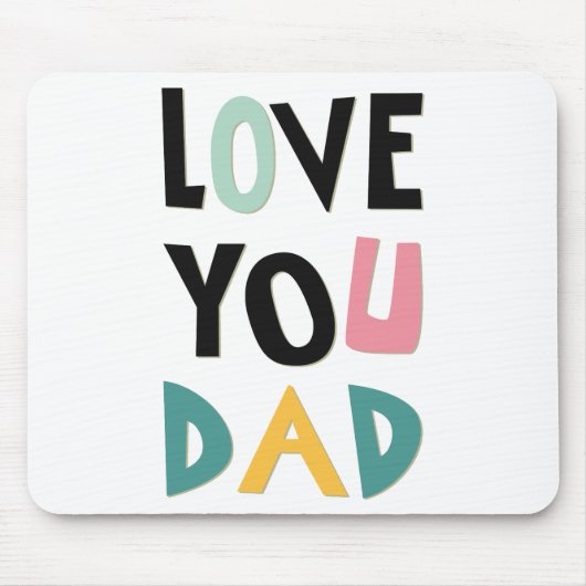 Tapis De Souris T'aimes papa Pad (Devant)