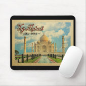 Tapis De Souris Taj Mahal Vintage voyage Inde (Avec souris)