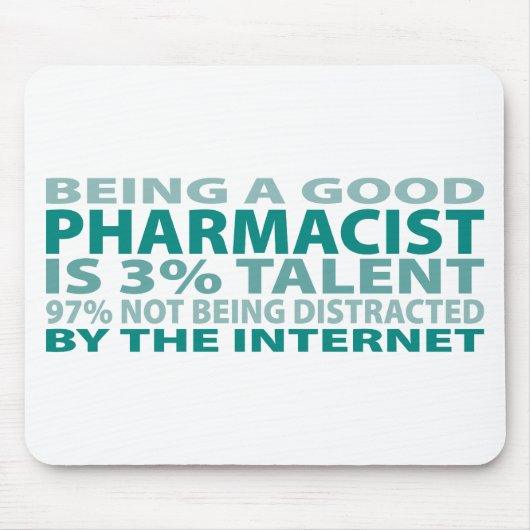 Tapis De Souris Talent du pharmacien 3% (Devant)