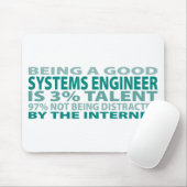 Tapis De Souris Talent du technicien système 3% (Avec souris)