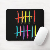 Tapis De Souris Tally Marks 6 7 Numbers Funny Six Seven 67 Meme Ge (Avec souris)