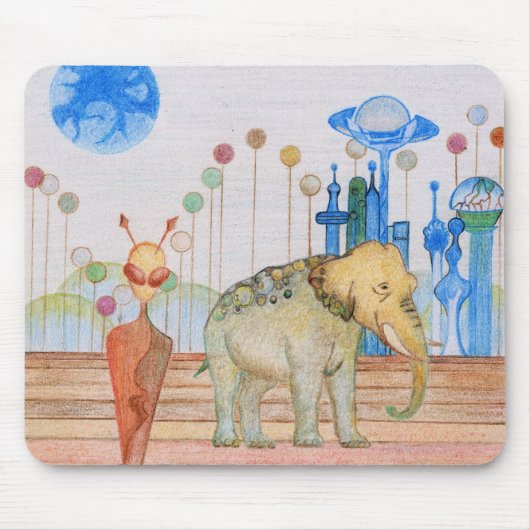 Tapis De Souris TAMA et son éléphant Mousepad (Devant)