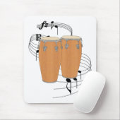 Tapis De Souris Tambours de Conga (Avec souris)