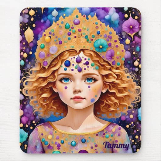 Tapis De Souris TAMMY ~ Jolie fille décorée ~ (Devant)