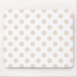 Tapis De Souris Tan pois<br><div class="desc">Pois Tan sur arrière - plan blanc</div>