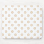 Tapis De Souris Tan pois<br><div class="desc">Pois Tan sur arrière - plan blanc</div>