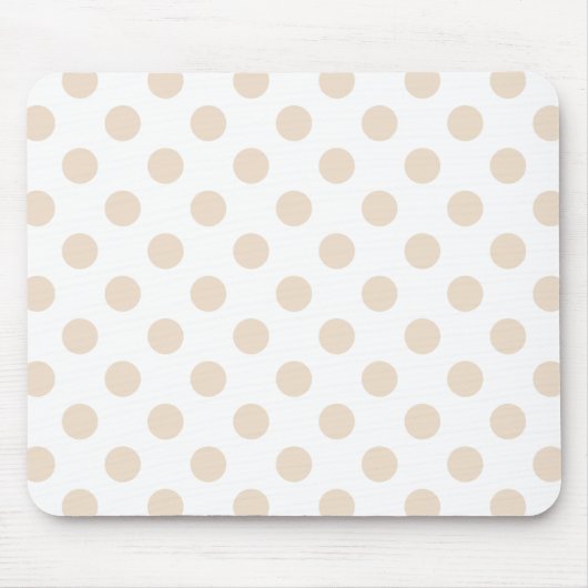 Tapis De Souris Tan pois (Devant)