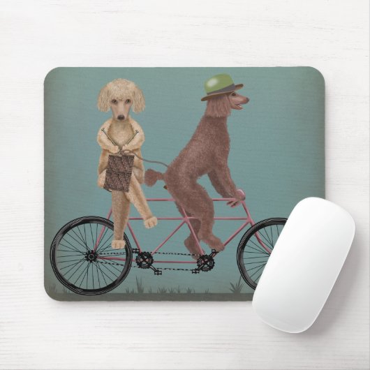 Tapis De Souris Tandem de caniche (Avec souris)
