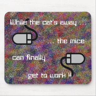 Tapis De Souris Tandis que Mousepad parti du chat…