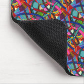 Tapis De Souris "Tangled Weaving" Tiled Abstract Design Mousepad (Coin)