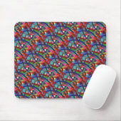 Tapis De Souris "Tangled Weaving" Tiled Abstract Design Mousepad (Avec souris)