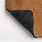 Tapis De Souris Tannée en cuir look Texture-effet Rustique Mousepa (Coin)