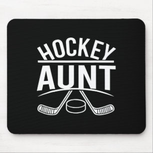 Tapis De Souris Tante de hockey Famille de hockey Drôle