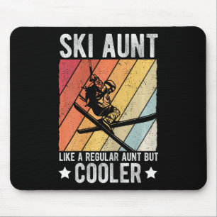 Tapis De Souris Tante de ski comme une tante régulière mais plus c