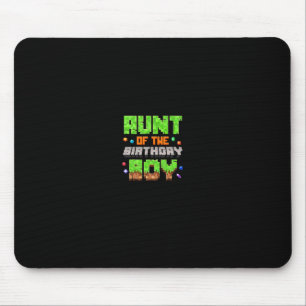 Tapis De Souris Tante du garçon d'anniversaire Pixel Gaming Jeu vi