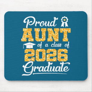 Tapis De Souris Tante fière minimale Classe 2026 Senior
